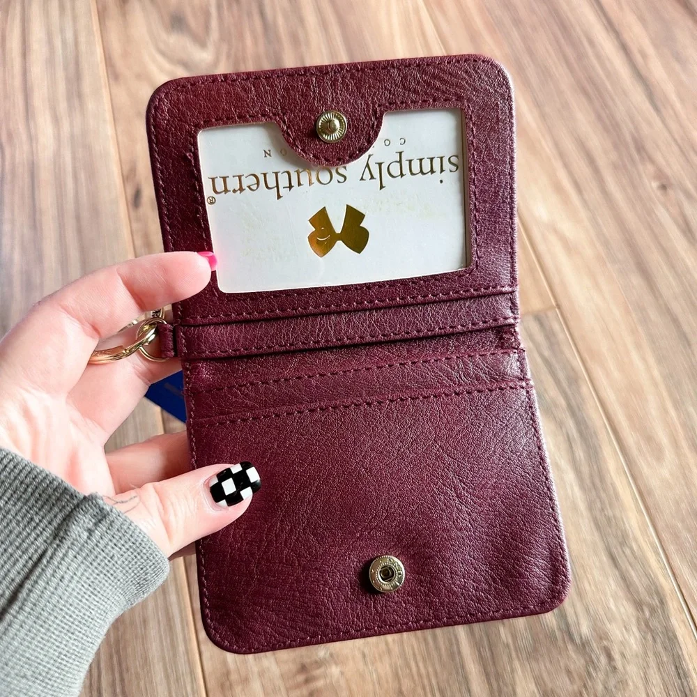 Simply Southern Maroon ID/Card Wallet - NWT - Picture 3 of 3